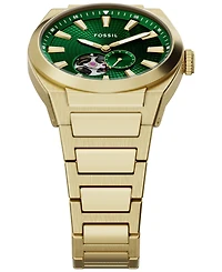Fossil Men's Everett Automatic Gold-Tone Stainless Steel Watch, 42mm