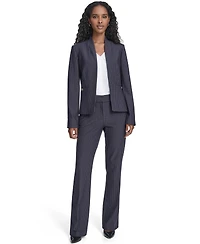 Tommy Hilfiger Women's Open Front Striped Blazer