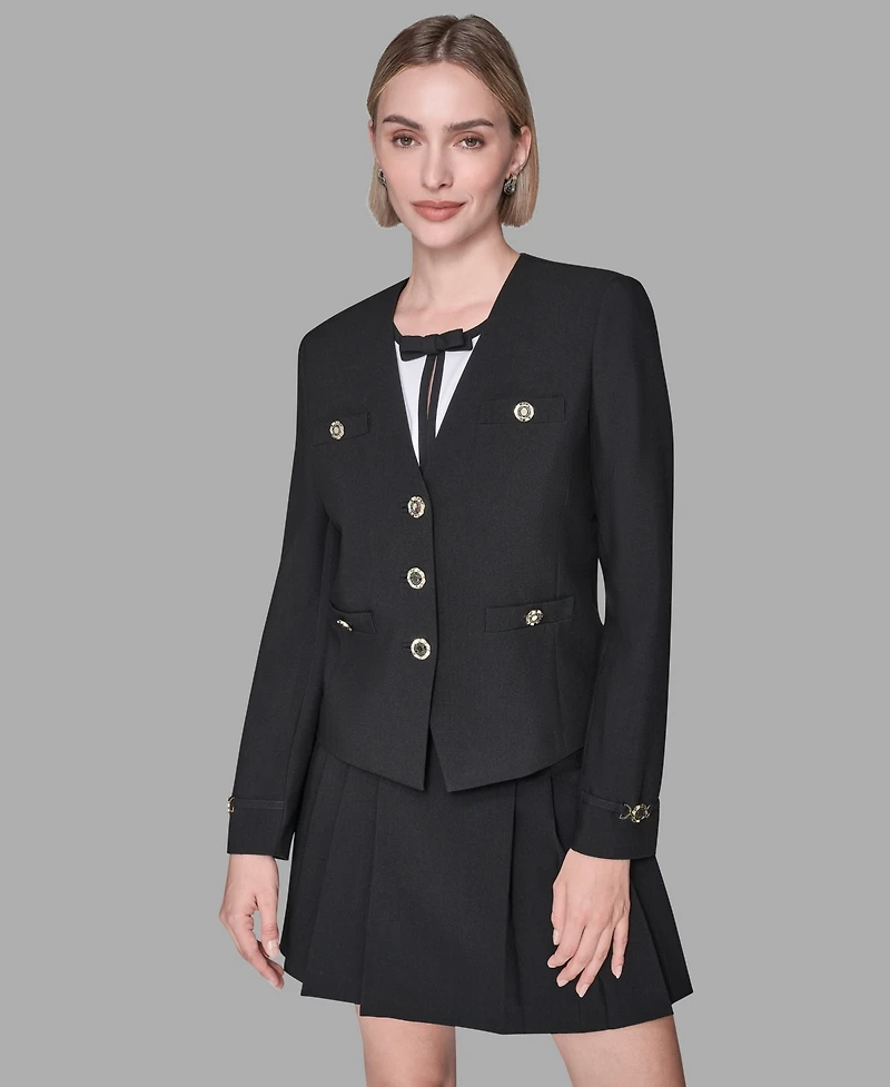 Karl Lagerfeld Paris Women's Embellished Long-Sleeve Jacket