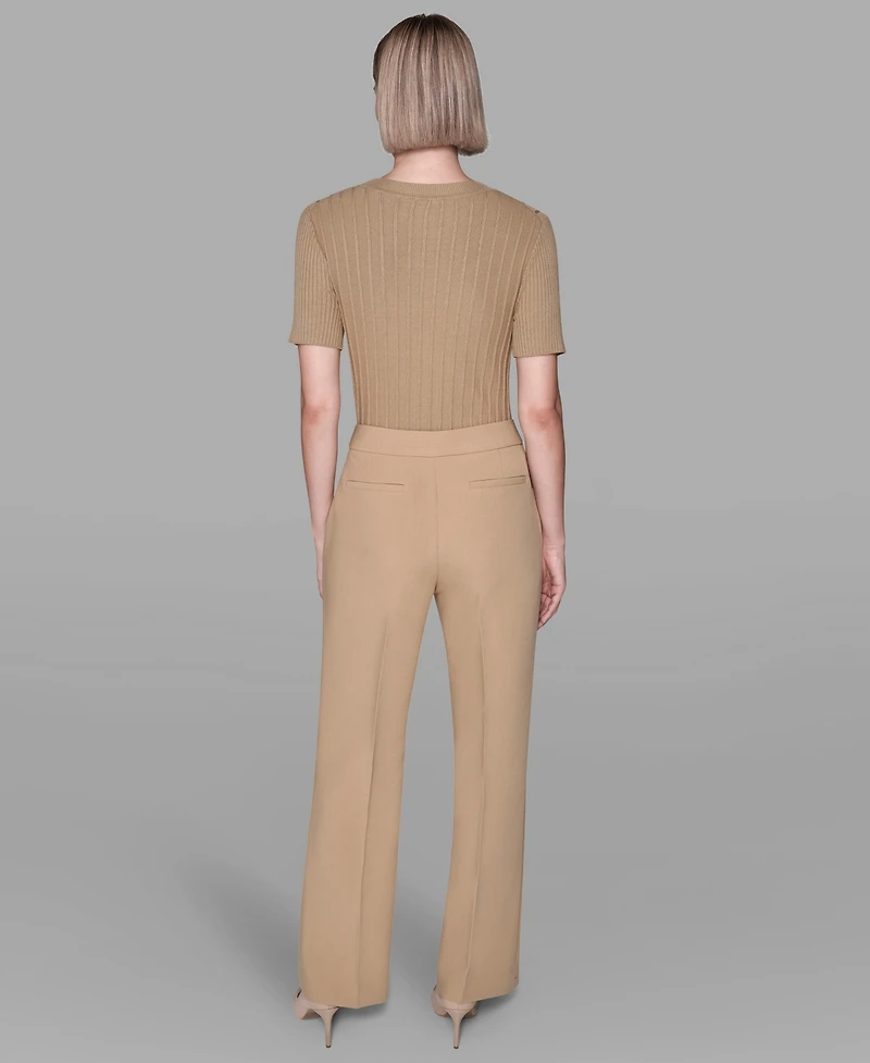 Karl Lagerfeld Paris Women's Wide-Leg Ankle Pants