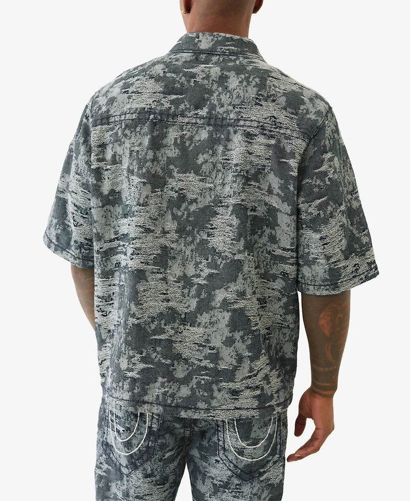 True Religion Men's Super Oversized Short-Sleeve Shirt