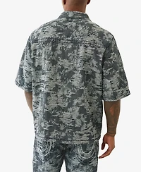 True Religion Men's Super Oversized Short-Sleeve Shirt