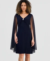 Connected Petite Capelet Sheath Dress