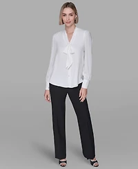 Karl Lagerfeld Paris Women's Long-Sleeve Top