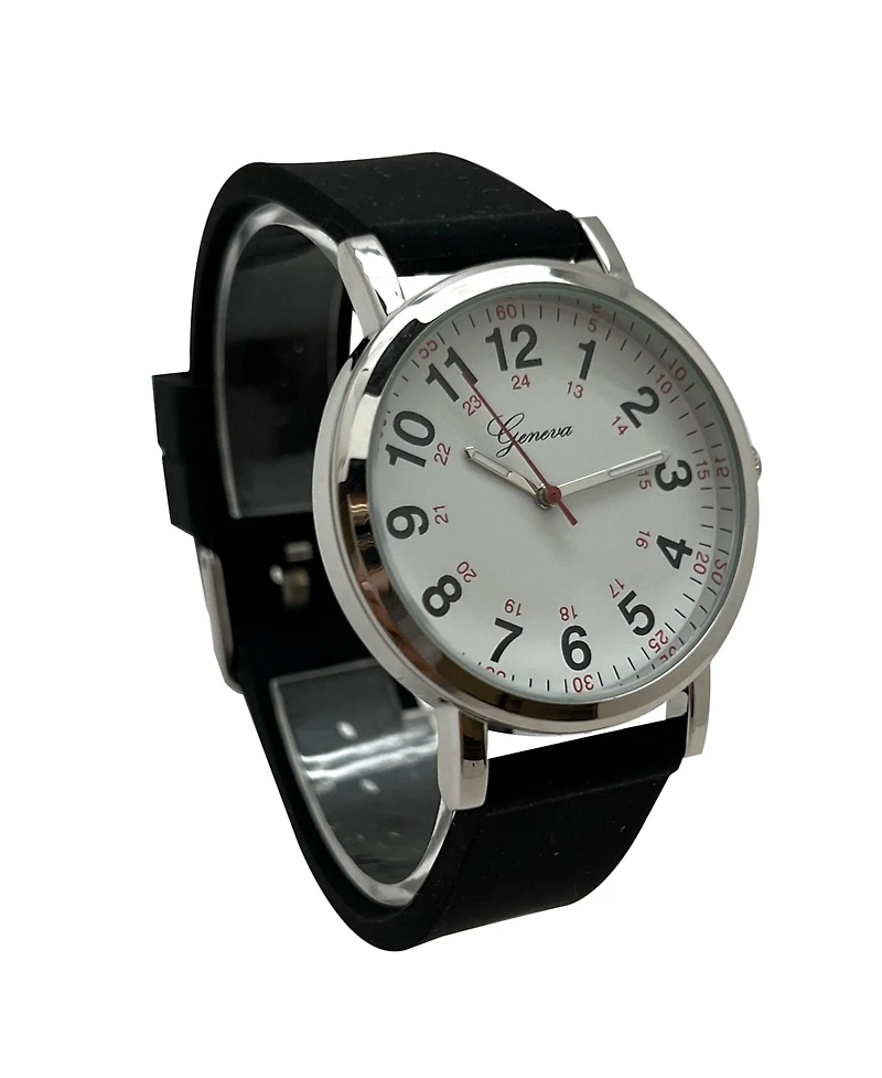 Olivia Pratt Easy-Read Nurse Watch with Silicone Band Women Watch