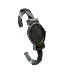 Olivia Pratt Gunmetal Small and Minimalist Every Day Bangle Women Watch