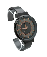 Olivia Pratt Metallic Colors Round Face Bangle Women Watch, Gunmetal