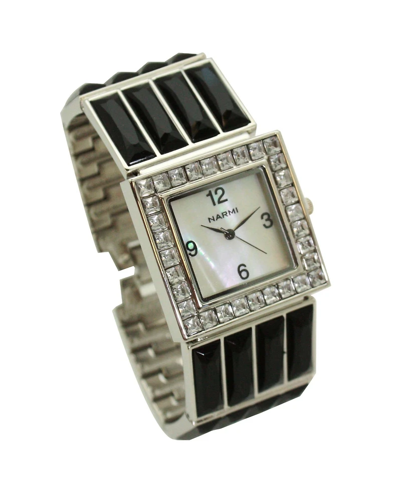 Olivia Black Pratt Square Jewel Women Watch