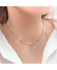 The Lovery Box Chain Necklace 14K White Gold 18 inches