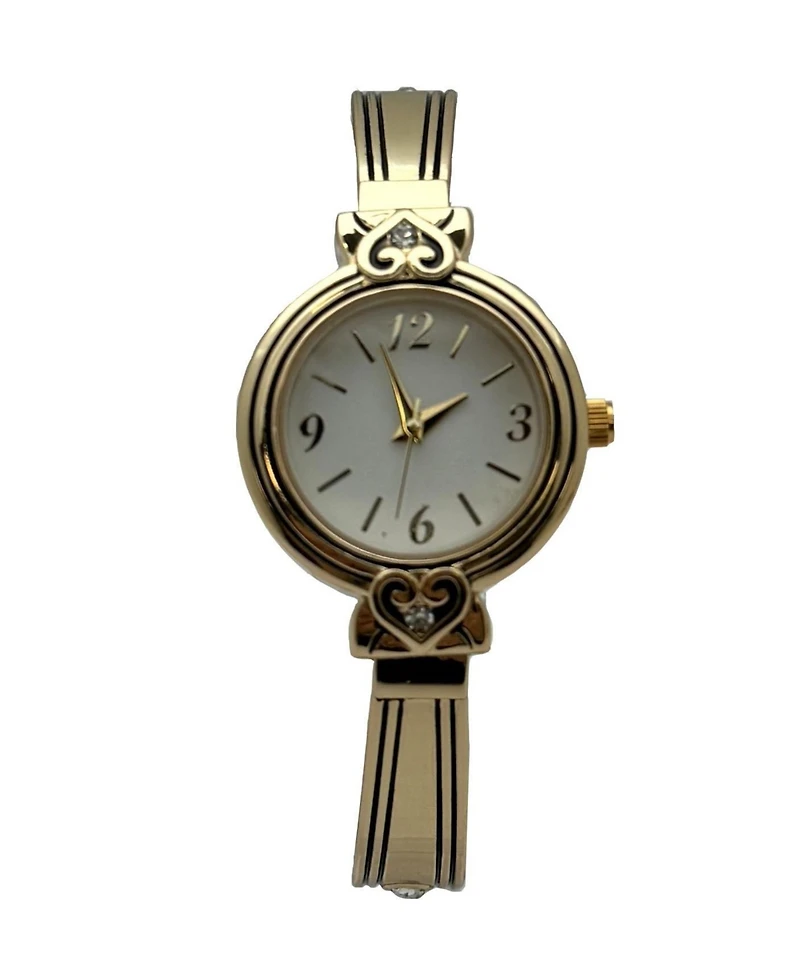 Olivia Pratt Elegant Heart Detailed Cuff Women Watch