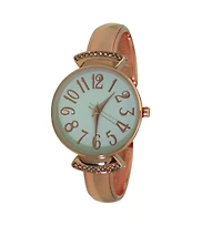 Olivia Pratt Rose Gold Olivia Pratt Every Day Large Numbers Dial Metal Bangle Watch