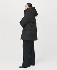 Mango Women's Hood Quilted Coat