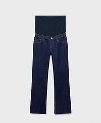 Mango Women's Maternity Flared Cropped Jeans