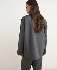 Mango Women's Poplin Pajama Shirt