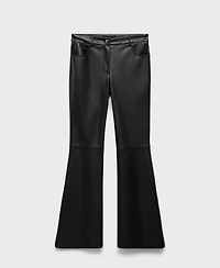 Mango Women's Leather-Effect Skinny Pants