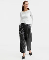 Bar Iii Women's Boat-Neck Jersey Top, Macy's Exclusive