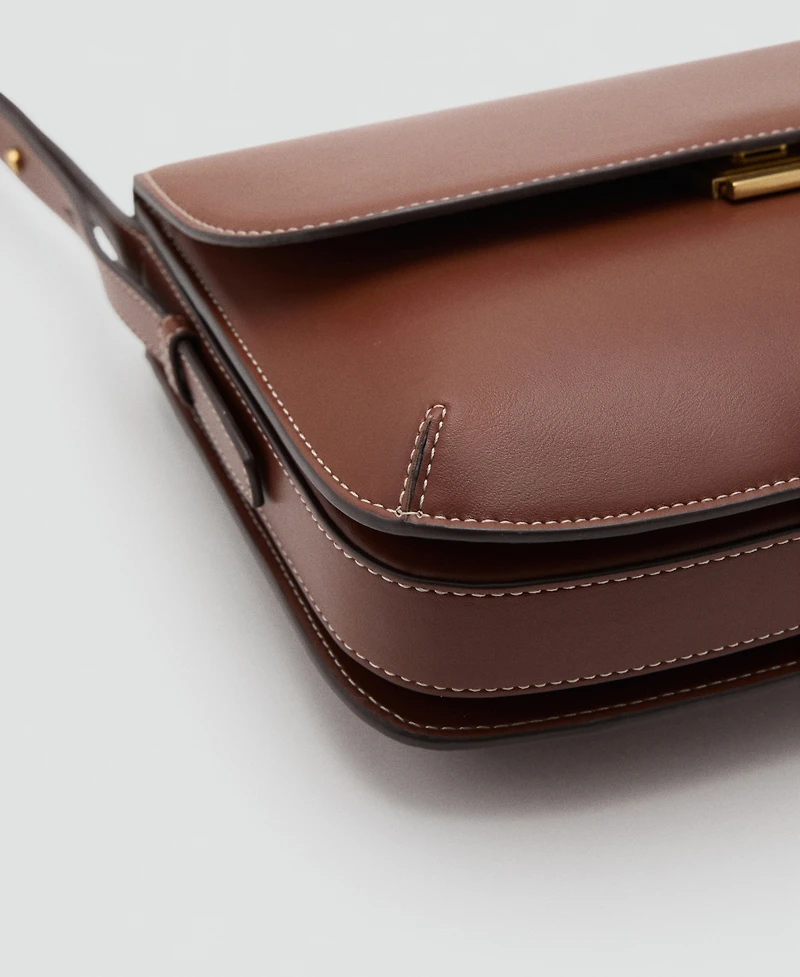 Mango Women's Flap Crossbody Bag