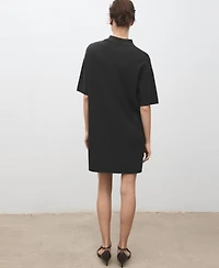 Mango Women's Polo Neck Knitted Dress
