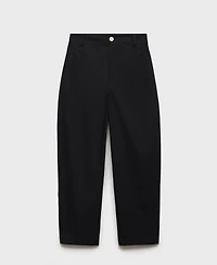 Mango Women's High-Waisted Balloon Pants