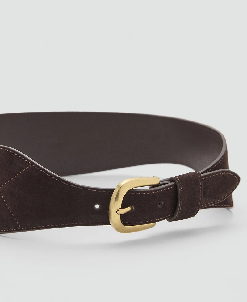 Mango Women's Suede Obi Belt