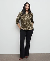 Mango Women's Satin Print Shirt