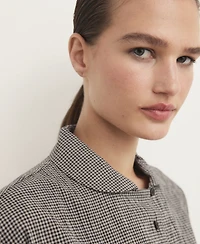 Mango Women's Two-Piece Cotton Gingham Pajamas