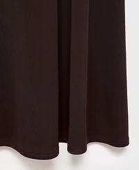 Mango Women's Asymmetrical Neckline A-Line Dress