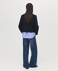 Mango Women's Jewel Buttons Boucle Jacket