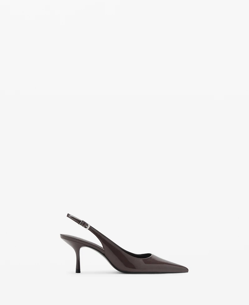 Mango Women's Patent Leather Effect Pointed Shoes