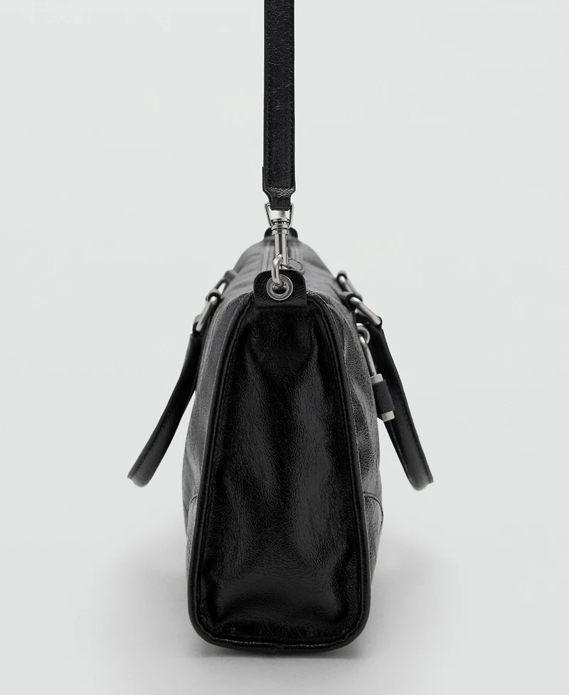 Mango Women's Rectangular Handles Handbag