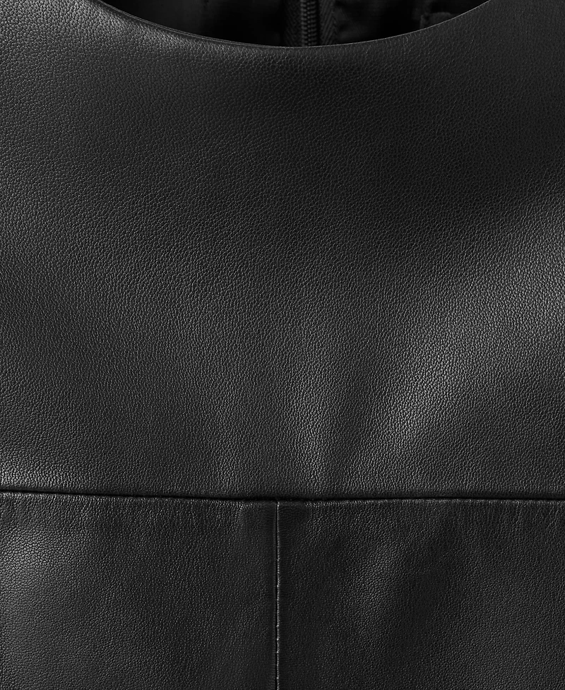 Mango Women's Leather Oversized T-Shirt