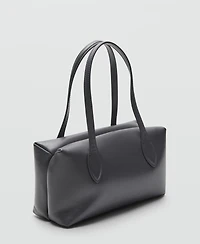 Mango Women's Quilted Leather Shoulder Bag