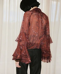 Mango Women's Paisley Print Blouse