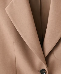 Mango Women's Pockets Wool Blend Suit Blazer