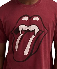 Lucky Brand Men's Rolling Stones Fangs Crewneck T-Shirt