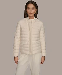 Donna Karan Weekend Women's Collared Puffer Jacket