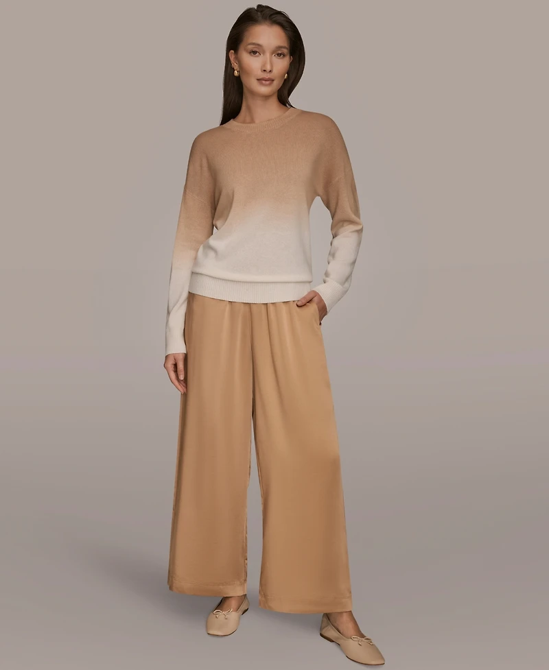 Donna Karan Weekend Women's Long Sleeve Crew Neck Top