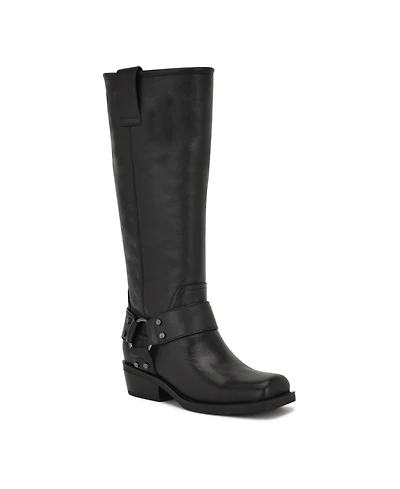 Nine West Women's Fawsta Tall Square Toe Boots