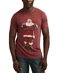 Lucky Brand Men's Coke Santa Print Crewneck T-Shirt
