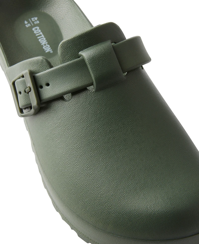 Cotton On Men's Eva Closed Toe Buckle Slide