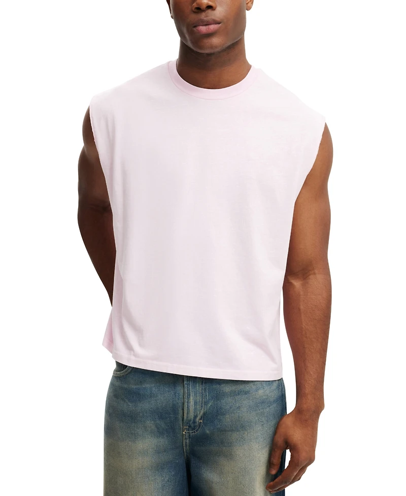 Cotton On Men's Cropped Fit Muscle T-Shirt