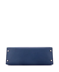 Pre-Owned HERMA‰S Kelly 35 Handbag Blue Ardennes with Gold Hardware