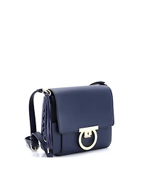 Pre-Owned Salvatore Ferragamo Medium Tassel Gancini Lock Flap Shoulder Bag Leather