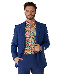 OppoSuits Men's Confetteroni Shirt - Perfect For Parties Confetti Outfit Including 1 Button-Up Long sleeve