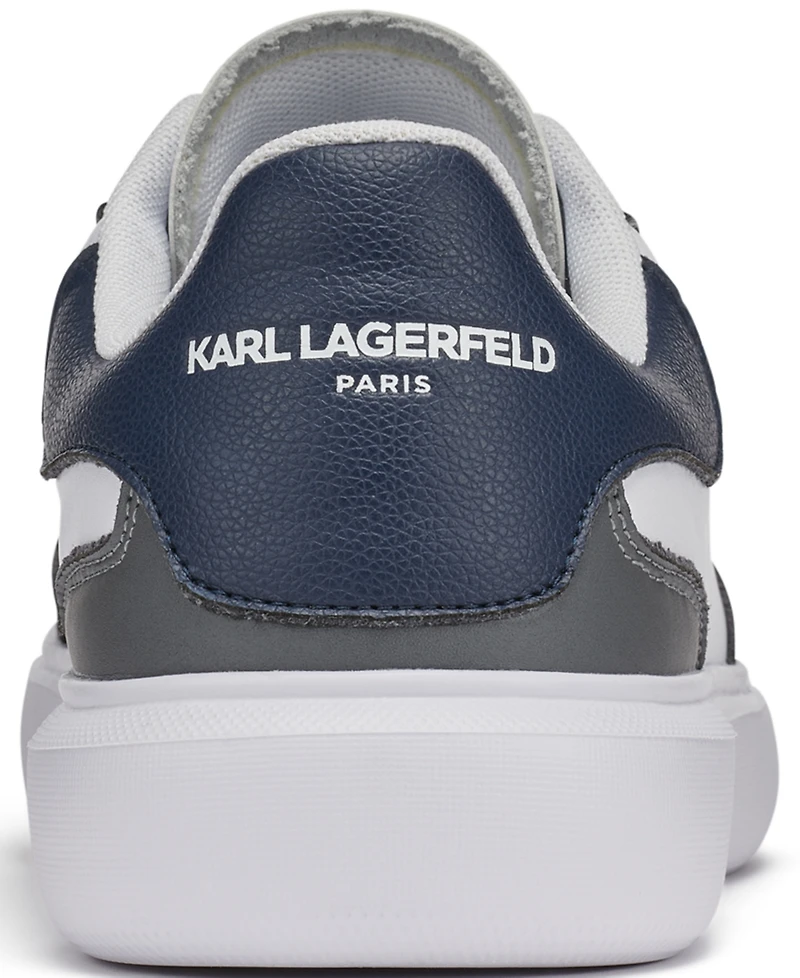 Karl Lagerfeld Paris Men's Multi-Color Side Logo Bit Sneakers