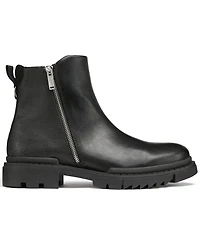 Karl Lagerfeld Paris Men's Mixed Media Double Zip Boots