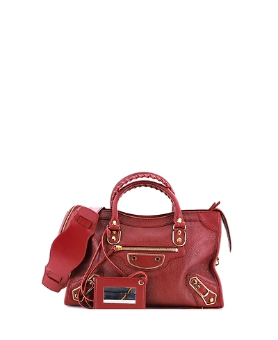 Pre-Owned Balenciaga Small City Classic Metallic Edge Bag Leather