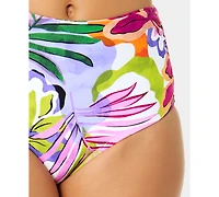 Anne Cole Women's Printed Shirred Swim Bottom