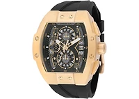 Invicta Men's 48029 Invicta Racing Quartz 3 Hand Black, Grey, Transparent Dial Watch
