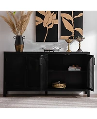 Streamdale Rattan Door Sideboard Buffet Cabinet